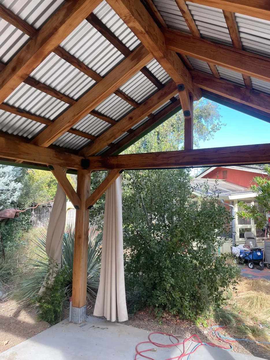 Pavilion interior roof
